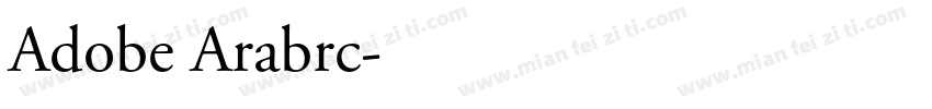 Adobe Arabrc字体转换